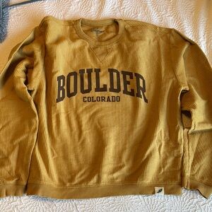 Boulder Colorado Ribbed Sweatshirt